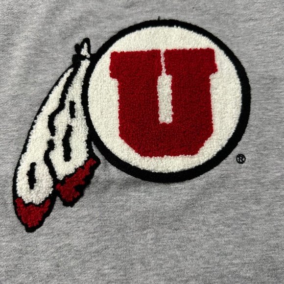 Hillflint NWT unisex small University of Utah gray 3d long sleeve sweatshirt - Picture 2 of 7